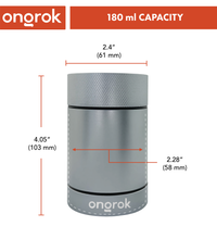 Ongrok Aluminum Metal Storage Jar