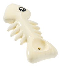 Wacky Bowlz Fish Skeleton Ceramic Hand Pipe - 4"