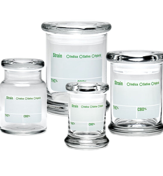 420 Science Pop Top Jar - Clear Write & Erase