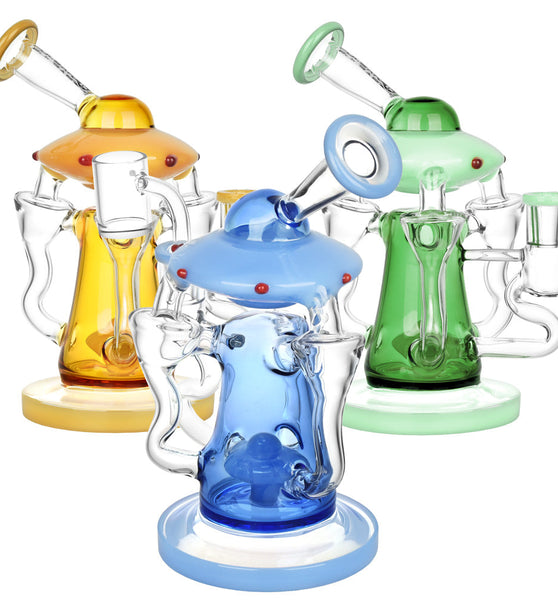 Pulsar Friendly Visitors Recycler Dab Rig - 7.5"/14mm F/Colors Vary