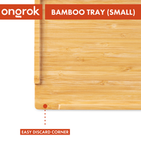 Ongrok Sustainable Small Bamboo Wood Tray