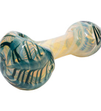 LA Pipes Twisty Cane Spoon Glass Pipe (Various Colors)