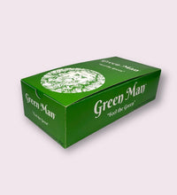 Green Man King Size Green Rice Papers with Pre-Rolled Tips Box