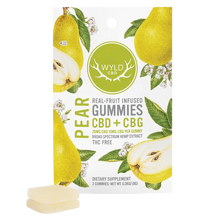 WYLD Real Fruit CBD + CBG Gummies Pear - (60MG - 1200MG)