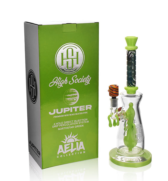 High Society | Jupiter Premium Wig Wag Waterpipe (Slime Green)