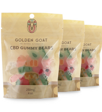 Potent CBD Infused 250MG Gummy Packs Bundles from Golden Goat