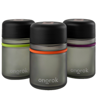 Ongrok Child Resistant Glass Storage Jar, 3 pack x 180ml each