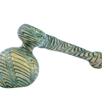 LA Pipes Full Rake Fumed Hammer Bubbler Pipe 6"