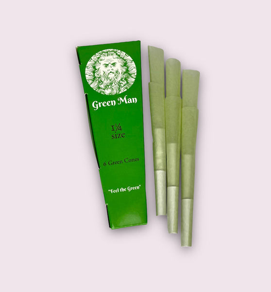 Green Man Green Rice Paper Cones