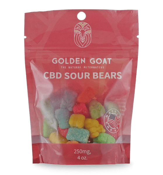 Potent CBD Infused 250MG Gummy Packs Bundles from Golden Goat