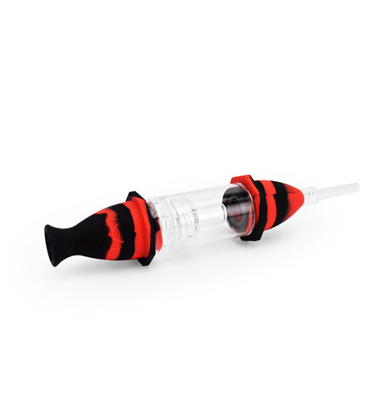 Ritual - 7'' Silicone Deluxe Nectar Collector - Black & Red