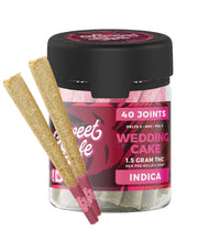 Sweet Lyfe 40 Pack of Joints D8+HHC+THCP - 1.5g per Joint - Wedding Cake - Indica