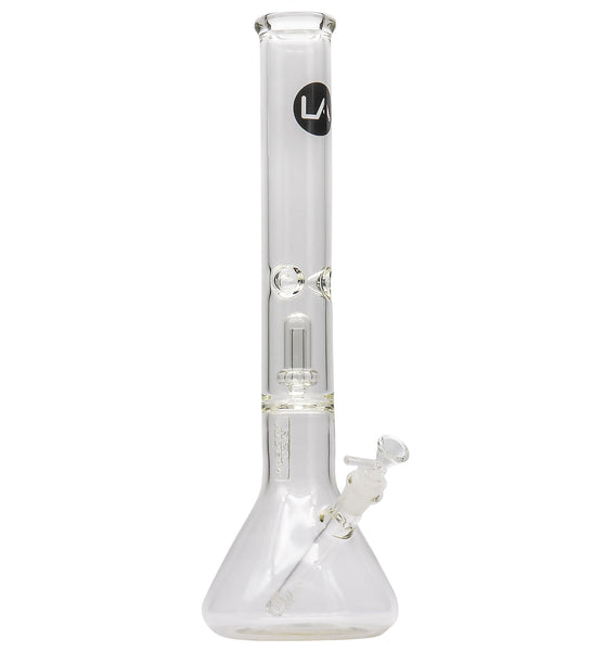 LA Pipes Thick Glass Beaker Showerhead Perc Bong