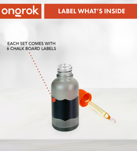 Ongrok Glass Dropper Jars, 6 pack