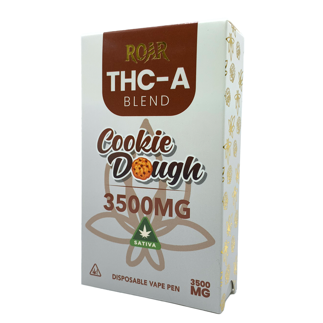 Roar THC-A Blend Disposable Vape 3500MG - Cookie Dough (Sativa)