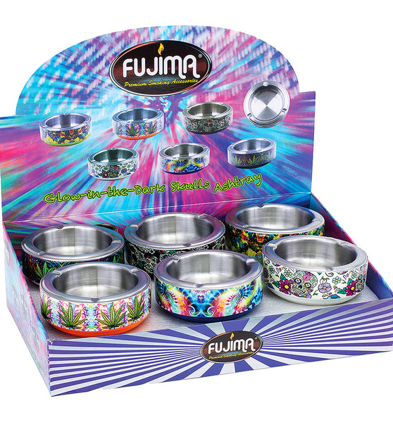 Fujima Trippy Glow Ashtray -4.25"/ 12pcs