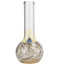 LA Pipes Raked Tiger Stripe Accented Beaker Bong 8"