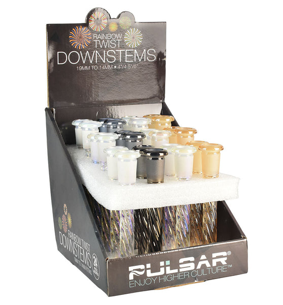 Pulsar Rainbow Twist Downstem - 24PC