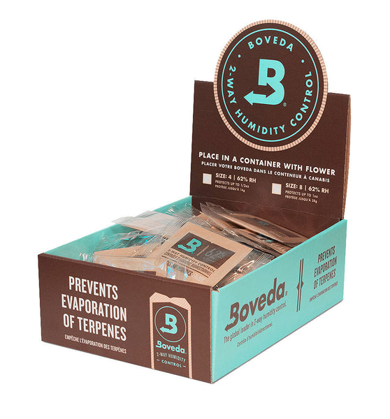 Boveda 2-Way Humidity Control - 62% / 4g 125 PC DISPLAY -