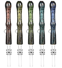 Pulsar Galaxy Glass Dab Straw - 6.5" / Colors Vary