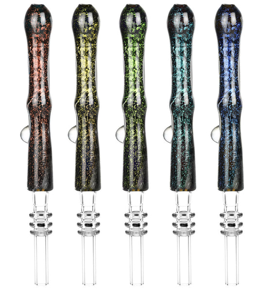 Pulsar Galaxy Glass Dab Straw - 6.5" / Colors Vary