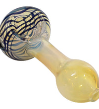 LA Pipes Spiral-Head Color Changing Glass Spoon Pipe