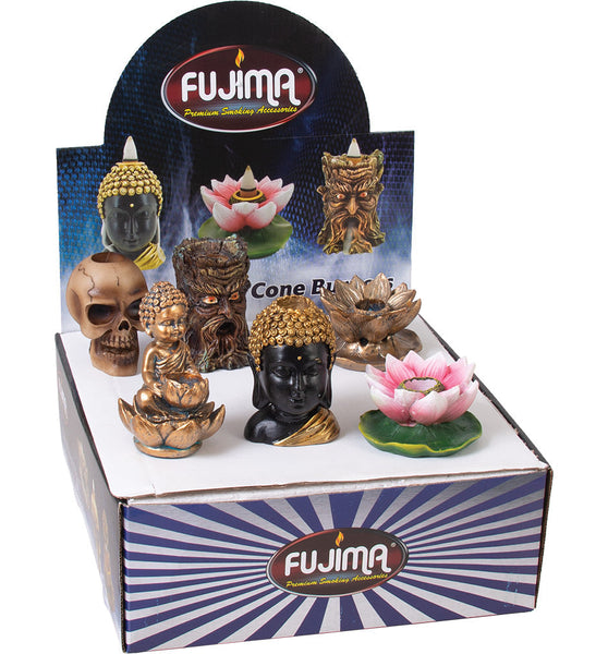 Fujima Mini Backflow Incense Burner -  6pcs