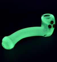 Shine From Within Glow In The Dark Glass Sherlock Pipe - 5.75" / Colors Vary