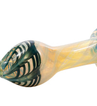 LA Pipes Twisty Cane Spoon Glass Pipe (Various Colors)