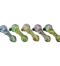 LA Pipes "Painted Warrior Spoon" Glass Pipe