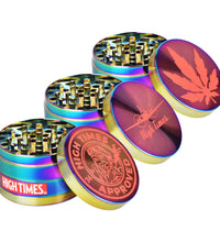 High Times® Metal Grinder | 4pc | 2.5"| Chameleon | 6pc Display