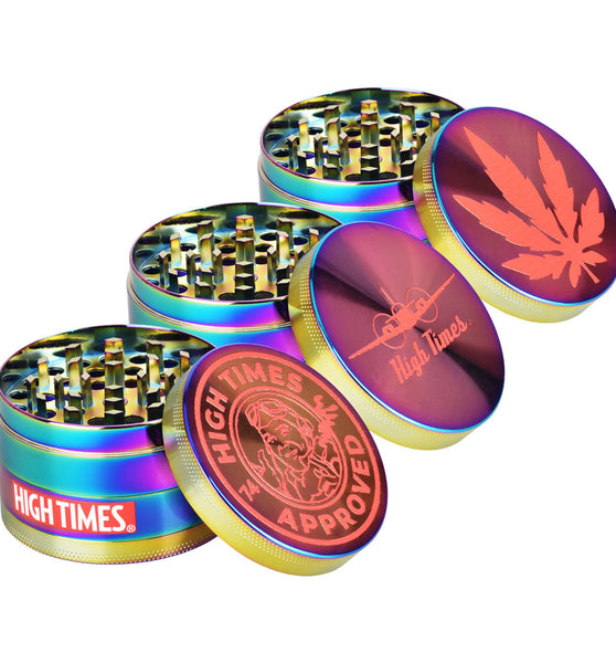 High Times® Metal Grinder | 4pc | 2.5"| Chameleon | 6pc Display