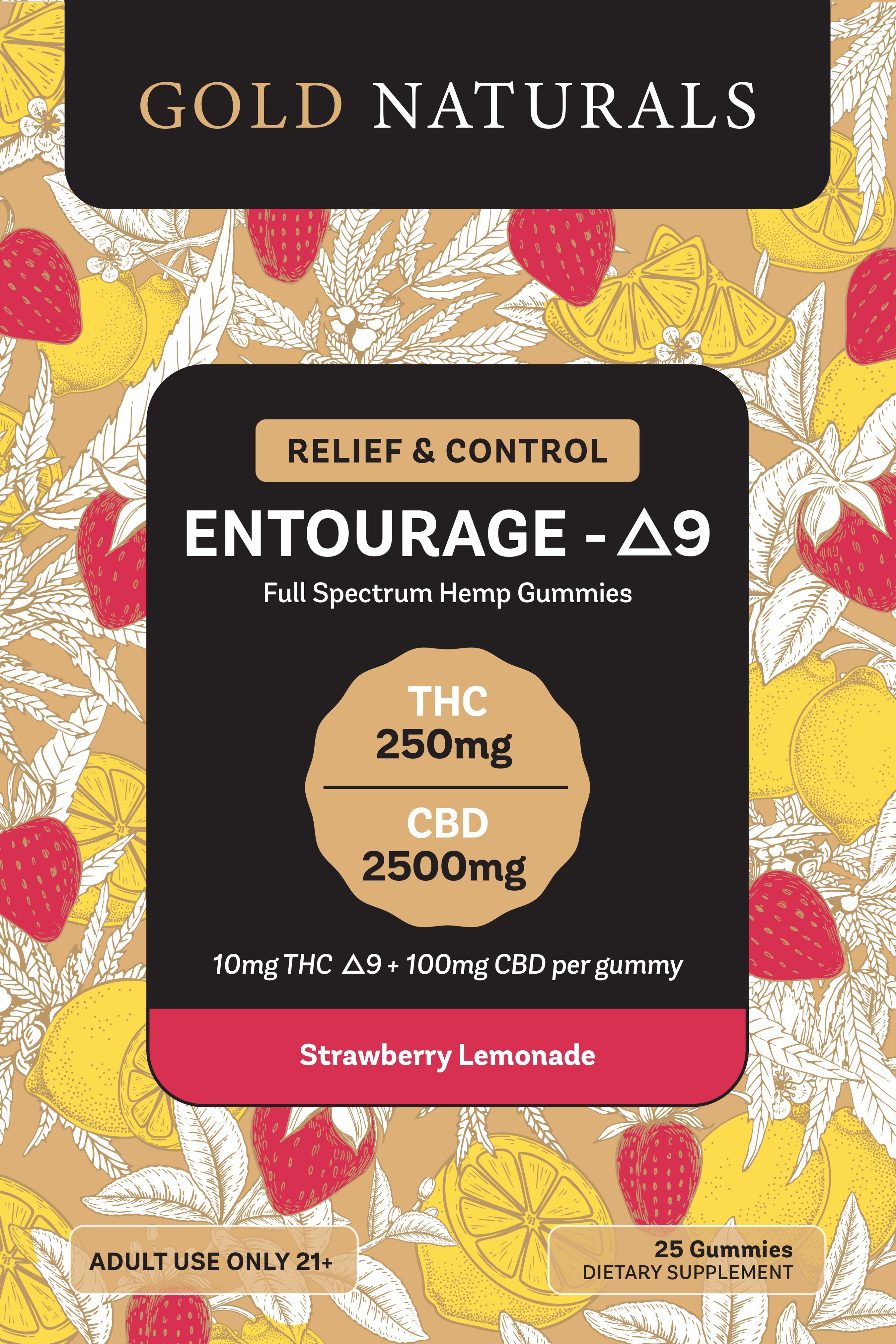 Gold Naturals Entourage Δ9 Gummy