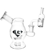 Diamond Glass Bugalo Mini Dab Rig - 5" / 14mm F