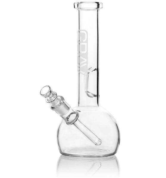 GRAV® Small Clear Round Base Water Pipe