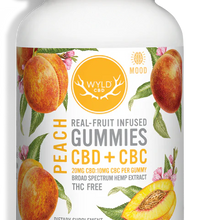 WYLD Real Fruit CBD + CBC Gummies Peach (60MG -1200MG)