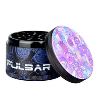 Pulsar Design Series Grinder with Side Art - Melting Mushroom / 4pc / 2.5"