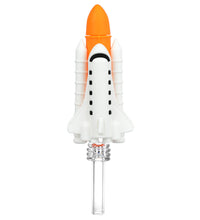 Space Shuttle Silicone Dab Straw - 6"