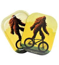 Pulsar Mini Metal Rolling Tray w/ Lid - Bigfoot Stole My Bike / 7"x5.5"