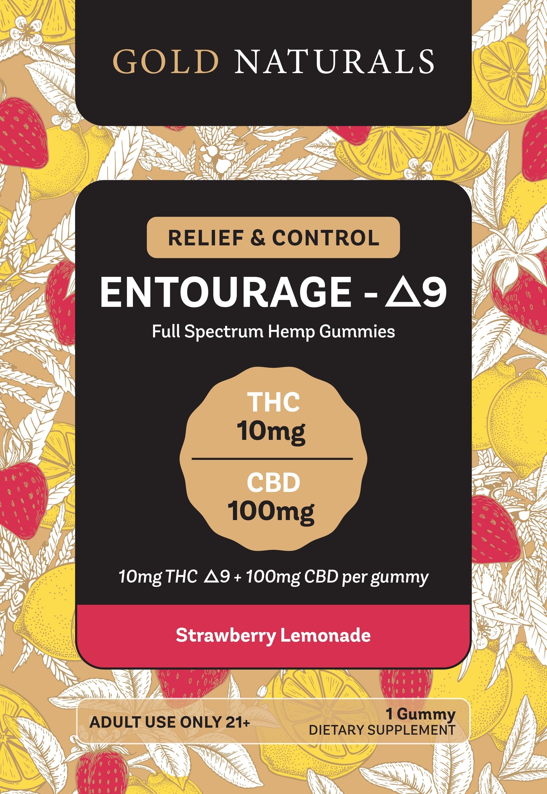 Gold Naturals Entourage Δ9 Gummy