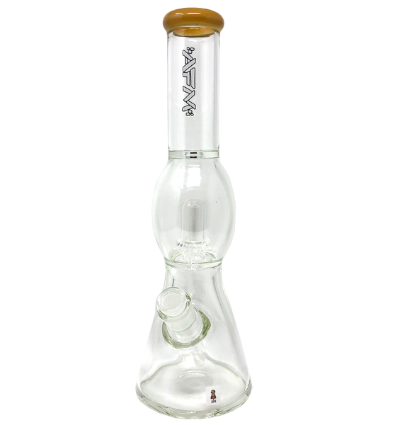 12" AFM Glass UFO Color Lip Glass Beaker Bong