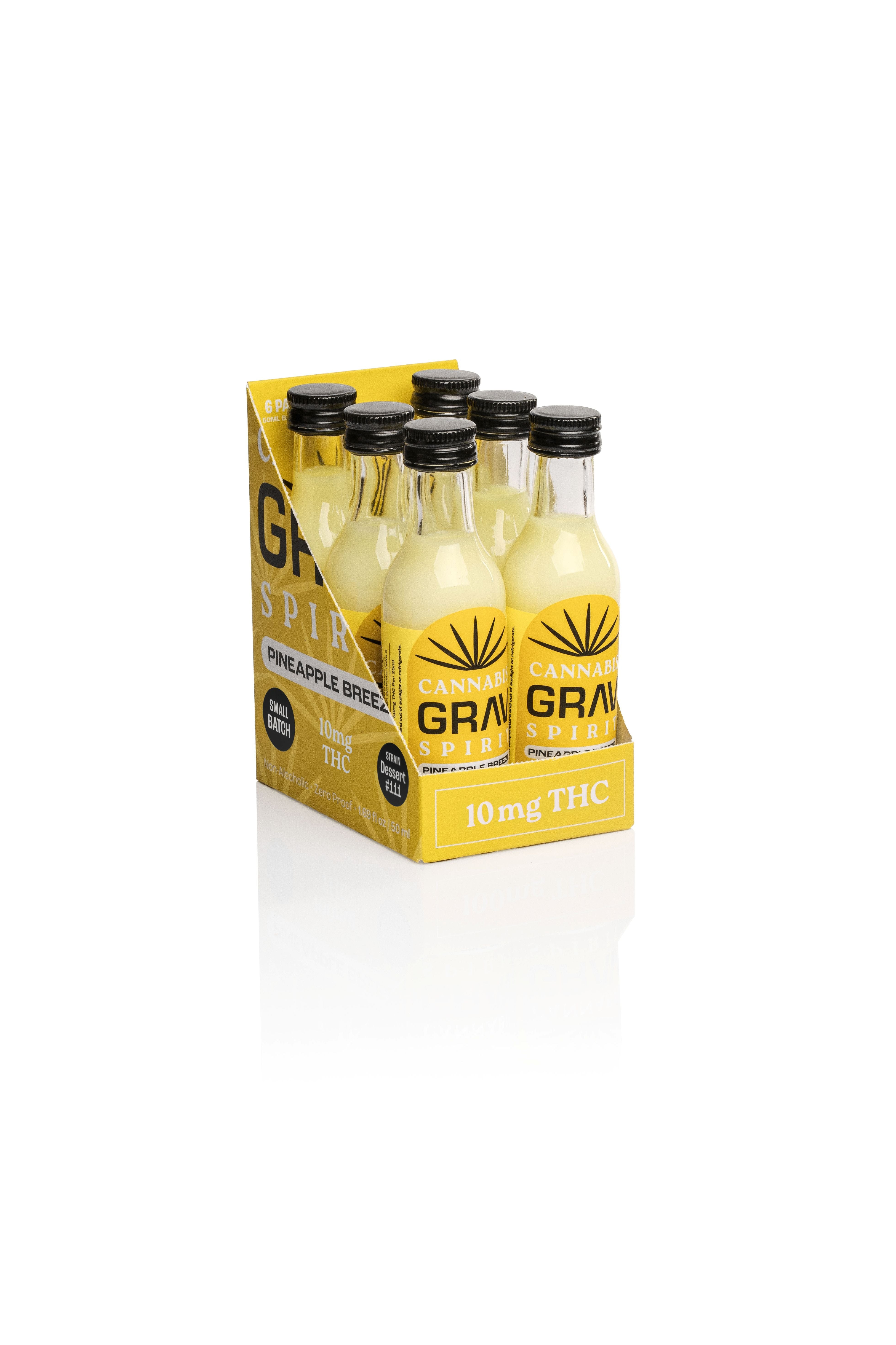 GRAV® Cannabis Spirit 10mg Flavor Shots, 50ml Bottle 6-Pack
