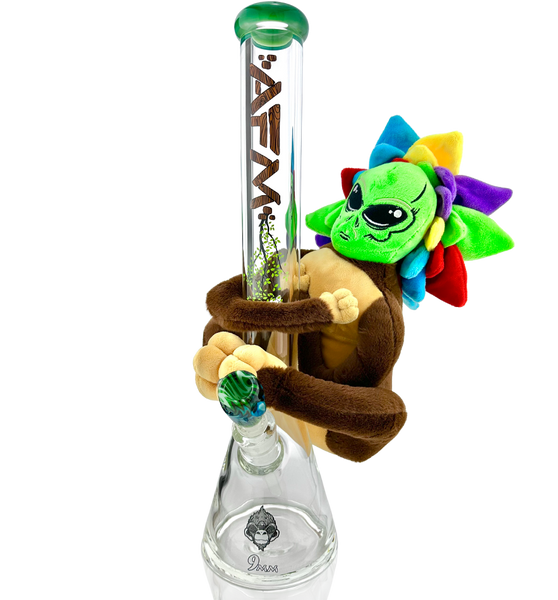 18" AFM Tree Hugger Glass Beaker Bong Bundle