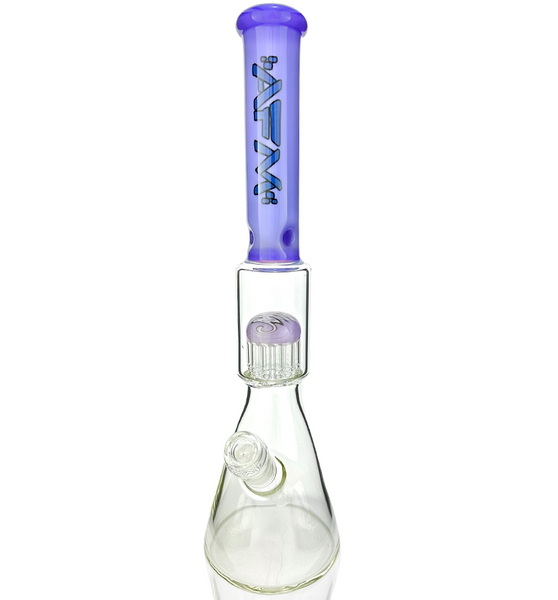 18" AFM Reversal Sleeve Glass Tree Perc Beaker Bong