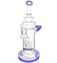 10" AFM Glass Power Station Color Lip Glass Recycler Dab Rig