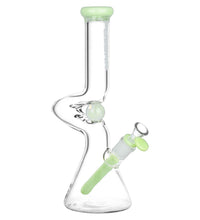 Pulsar Kinked Marble Glass Beaker Water Pipe | 12" | 14mm F