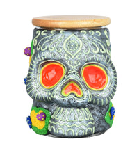 Pulsar Sugar Skull Glass Jar - 4.25"