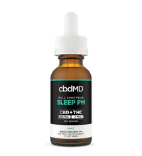 cbdMD CBD PM Oil Tincture Drops 30mL Mint 1500MG