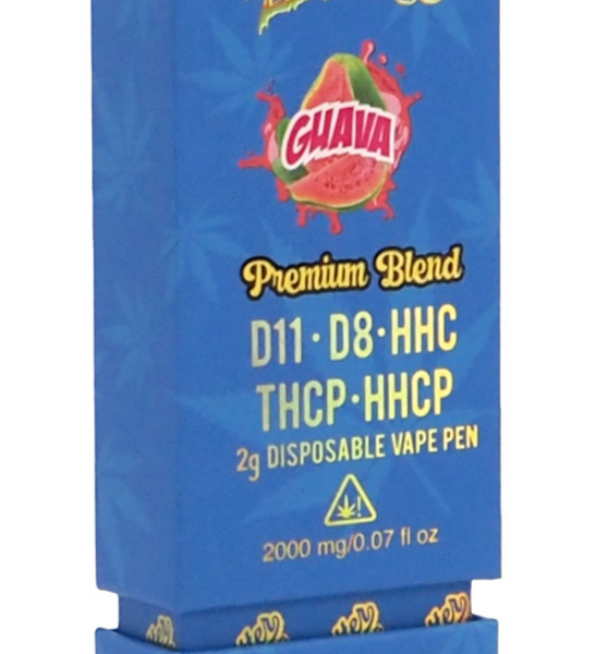 Butter OG Premium Blend D11, D8, HHC, THCP, HHCP 2g Disposable Vape - Guava (Sativa)