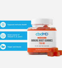 cbdMD CBD & Vitamin C Immunity Boost Gummies - 750MG, 60ct